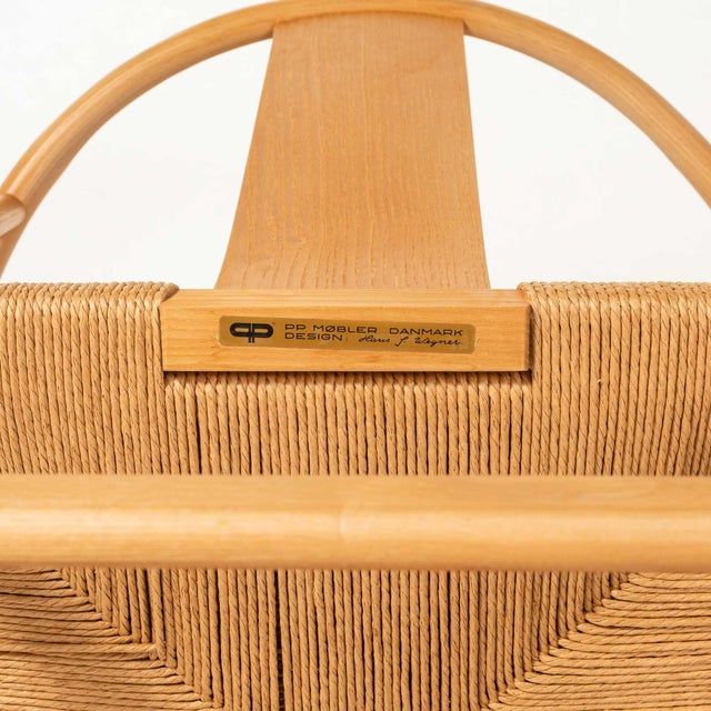 Brown Wegner PP66 "Chinese Chairs" for PP Mobler in Oak and Papercord - A Pair For Sale - Image 8 of 9