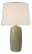 Chapman & Myers by Visual Comfort Signature Samara 30" Table Lamp in Dusted Mint with Linen Shade For Sale