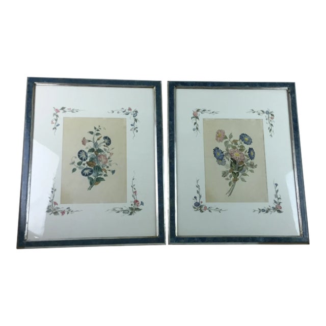 19th Century Paris Botanical Lithograph Prints by Chirat - a Pair For Sale
