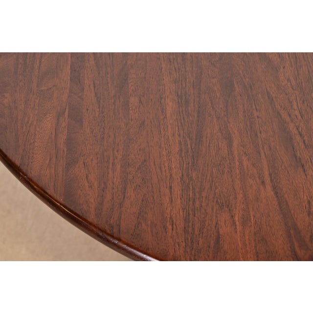 Skovby Danish Modern Sculpted Rosewood Extension Dining Table, Newly Refinished For Sale - Image 10 of 14