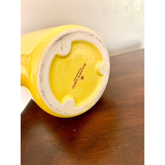Jonathan Adler Happy Chic Bright Yellow Modern Ceramic Vase Chairish