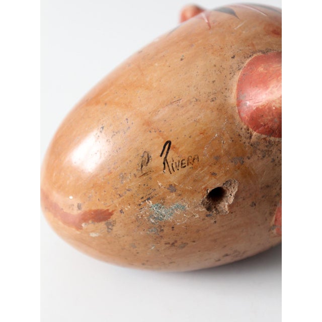 Brown Mid-Century Mexican Tonala Bird For Sale - Image 8 of 13