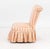 Textile Pink Striped Silk Upholstered Slipper Chair For Sale - Image 7 of 8