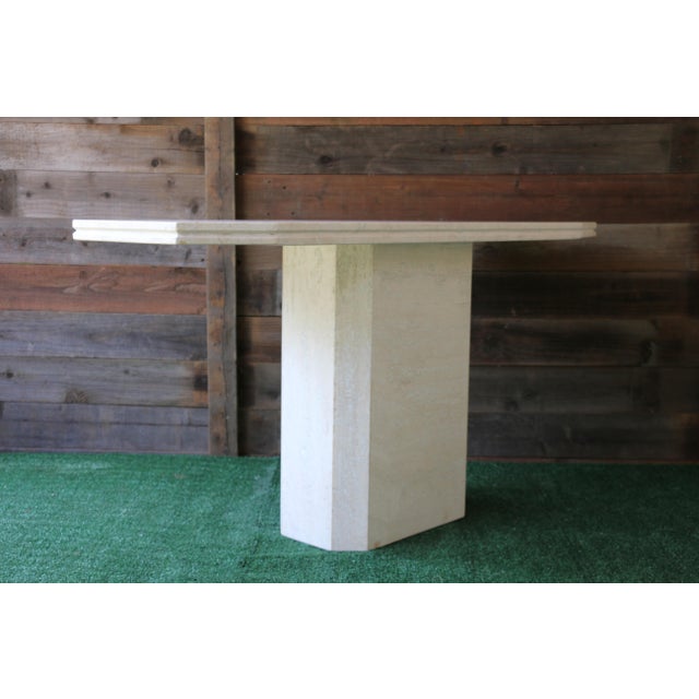 Mid-Century Modern Vintage Travertine Console Table, 1970s For Sale - Image 3 of 12
