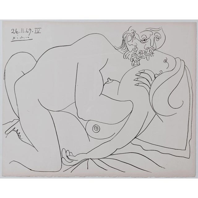 Modern Pablo Picasso, Coppie e nudi femminili, 1969, Lithograph For Sale - Image 3 of 3