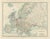 Antique Map of Europe, 1903 For Sale