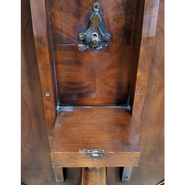 Vintage English Chippendale Style Flamed Mahogany Open Fretwork Tilt-Top Table For Sale - Image 12 of 18