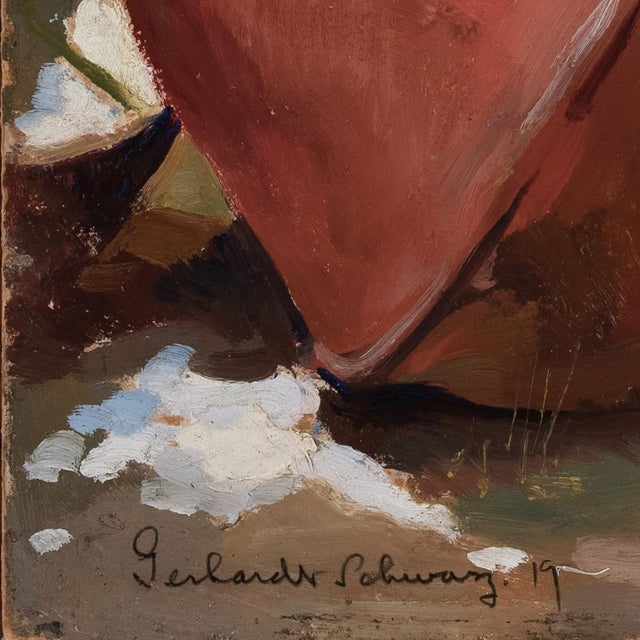 Post Impressionist 'Early Spring, Provincetown, Ma', by Gerhardt Schwarz, Greenwich Village, Art Institute of Chicago, 1919 For Sale - Image 3 of 7
