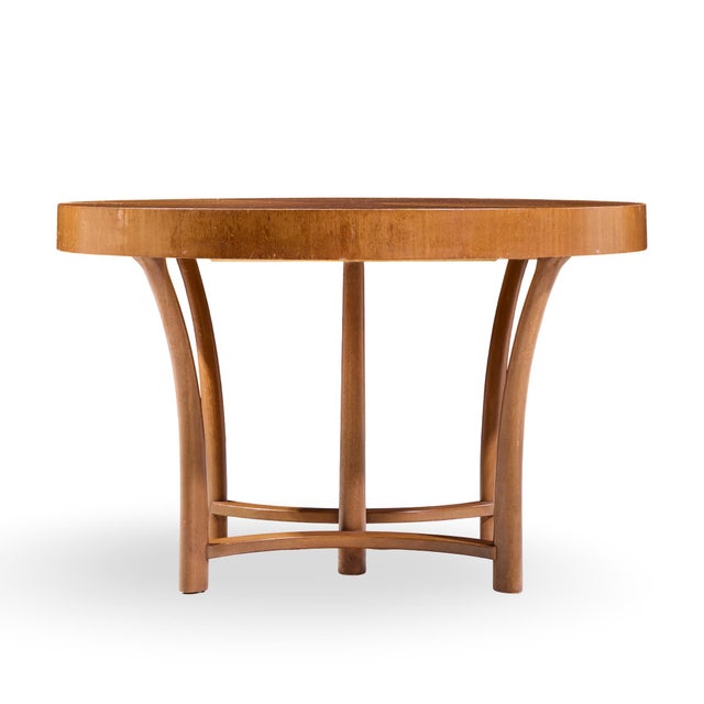 Widdicomb t.h. Robsjohn Gibbings for Widdicomb Mid Century Walnut Expanding Dining Table With 3 Leaves For Sale - Image 4 of 17