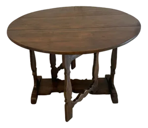 George III Pine Drop Leaf Table, 1800s