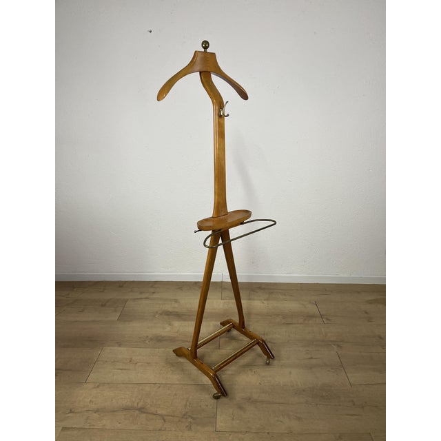 Wooden Valet Stand by Ico Parisi for Fratelli Reguitti, 1960s For Sale - Image 3 of 9