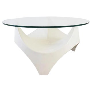 Opal Glass Table from Opal Möbel, 1960s For Sale