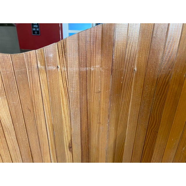 Vintage Freestanding Foldable Wooden Screen in the style of Baumann, 1950s For Sale - Image 15 of 18