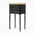 Wood Pair of French Louis XVI Style Ebonized, Brass and Marble Side Tables For Sale - Image 7 of 9