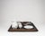Black Biedermeier Streublume Tête-À-Tête for Two on Wooden Tray from Fürstenberg, 1950s, Set of 12 For Sale - Image 8 of 18