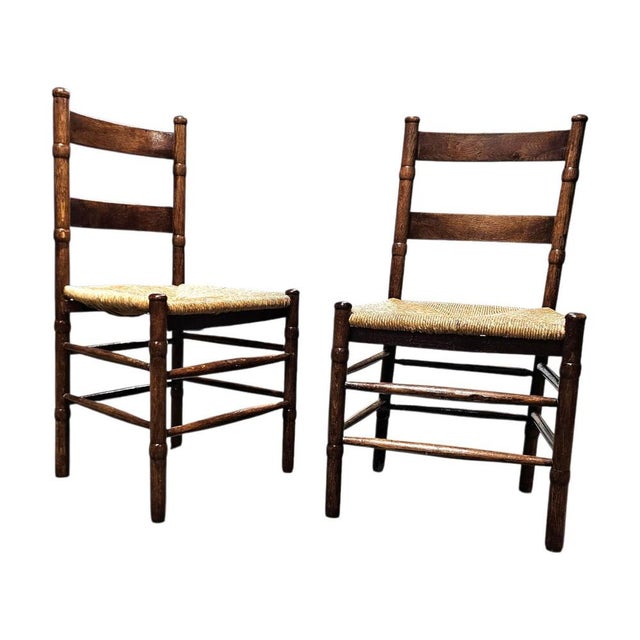Art Deco Rush Chairs, Set of 2 For Sale - Image 18 of 18