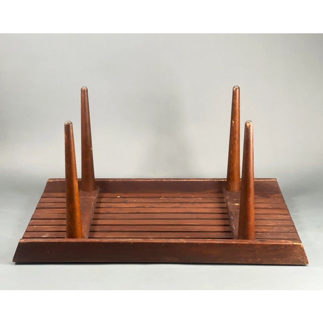 Coffee 1960's Mid-Century Modern Danish Style Wood Slat Coffee Table For Sale - Image 8 of 13