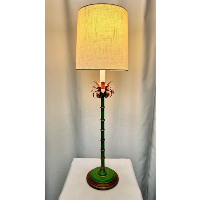 This Vintage Palm Beach Regency table lamp is a true statement piece that exudes the charm and elegance of the iconic Palm...