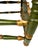 Wood Antique Spanish Colonial Green and Gilt Ladderback Chair For Sale - Image 7 of 9