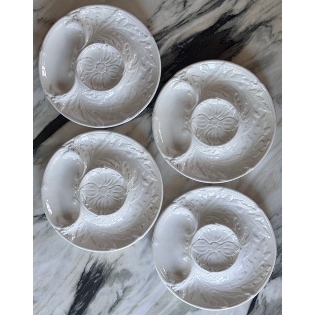 Made in France Portieux Valerysthal Majolica Artichoke Plates - Set of Four For Sale In Seattle - Image 6 of 8