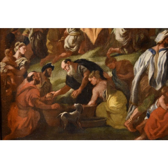 Angelo Solimena, Multiplication of the Loaves and Fishes, 1710, Oil on Canvas For Sale - Image 10 of 16