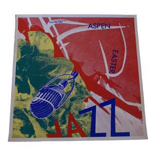 1960s James Rosenquist Aspen Easter Jazz Silkscreen Poster For Sale