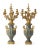 French Art Nouveau Ormolu Bronze and Green Marble Candelabra by F. Rambaud - A Pair For Sale In New York - Image 6 of 12