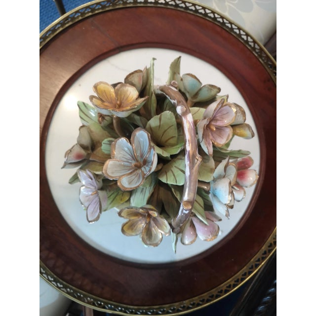 Baroque Porcelain Flowers Bouquet Flower Basket, 1960s For Sale - Image 3 of 16