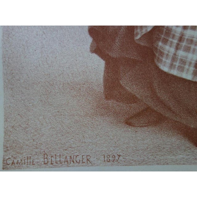 Camille Bellanger, The Laundress, 1897, Original Lithograph For Sale - Image 6 of 9