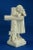 White Large 20th Century Biscuit Porcelain Sculpture of a Little Girl Praying on a Cross from Betoule Et Cie, Limoges, France For Sale - Image 8 of 18