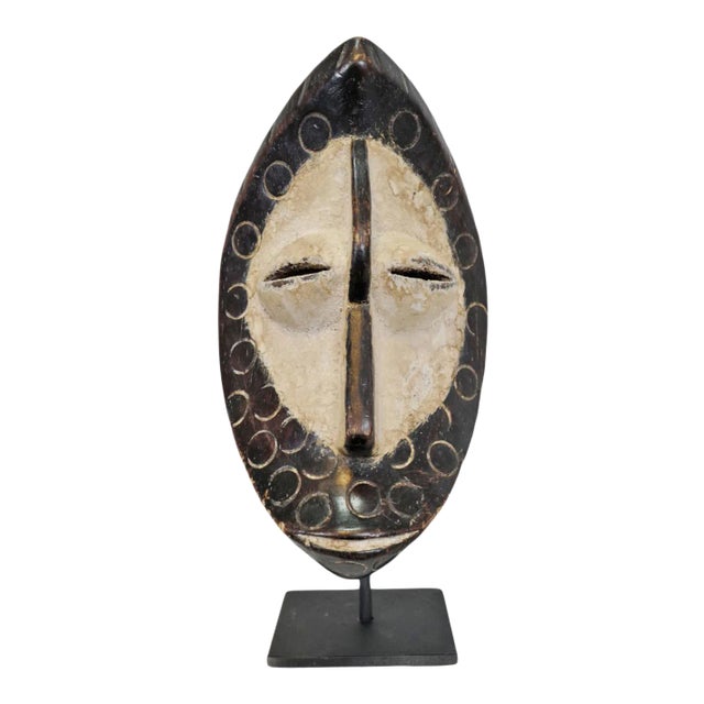 Vintage African Lega Passport Mask on Stand For Sale
