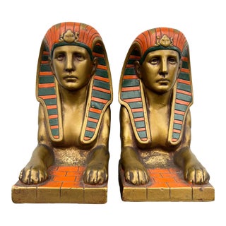 Mid 20th Century Egyptian Bookends - a Pair For Sale