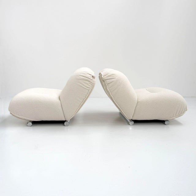 Mid-Century Modern Set of Lounge Chairs by Giuseppe Munari for Poltrona Munari, 1970s For Sale - Image 3 of 16