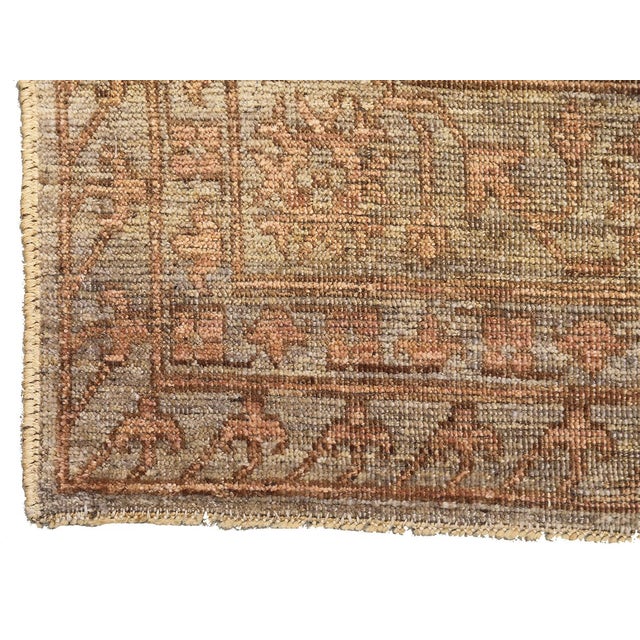 Textile Large 8'4" X 10' Hand-Knotted Afghan Oushak Rug in Soft Coral & Terracotta For Sale - Image 7 of 9