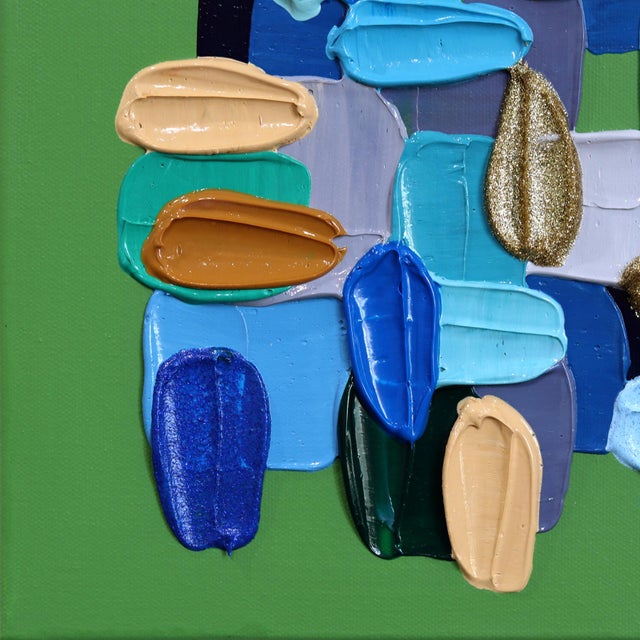 All Is Well - Original Textured Abstract Acrylic and Glitter Painting on Canvas by Shiri Phillips For Sale - Image 9 of 9