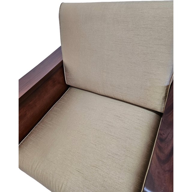 Vintage Custom Mahogany Sofa Set, 1980s For Sale - Image 10 of 13