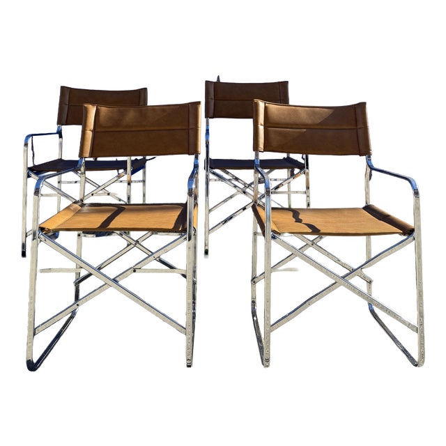 Directoire Style Chairs attributed to Gae Aulenti for Zanotta, 1960s, Set of 4 For Sale
