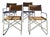 Directoire Style Chairs attributed to Gae Aulenti for Zanotta, 1960s, Set of 4 For Sale