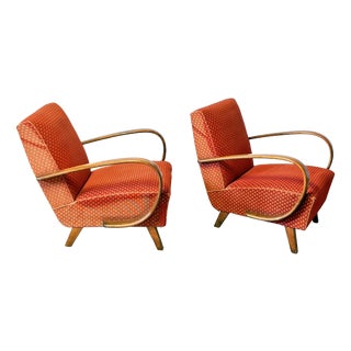 Vintage Armchairs by Jindrich Halabala, 1950s, Set of 2 For Sale