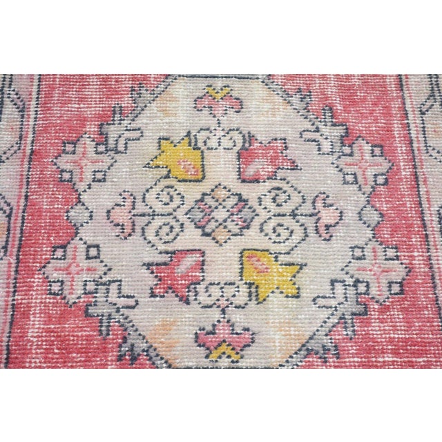 Vintage Turkish Anatolian Hand Knotted Wool Rug, 2'9x10 For Sale - Image 4 of 4
