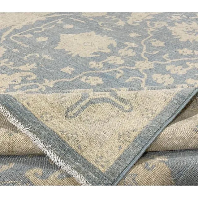Traditional Handwoven Oushak Style Area Rug 8’0″ X 9’7″ For Sale - Image 3 of 10
