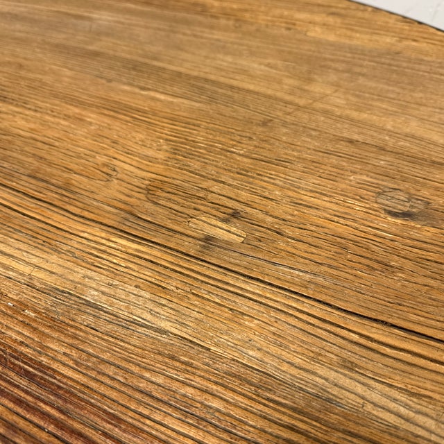 Restoration Hardware Aero Oval Reclaimed Elm Coffee Table For Sale - Image 10 of 12