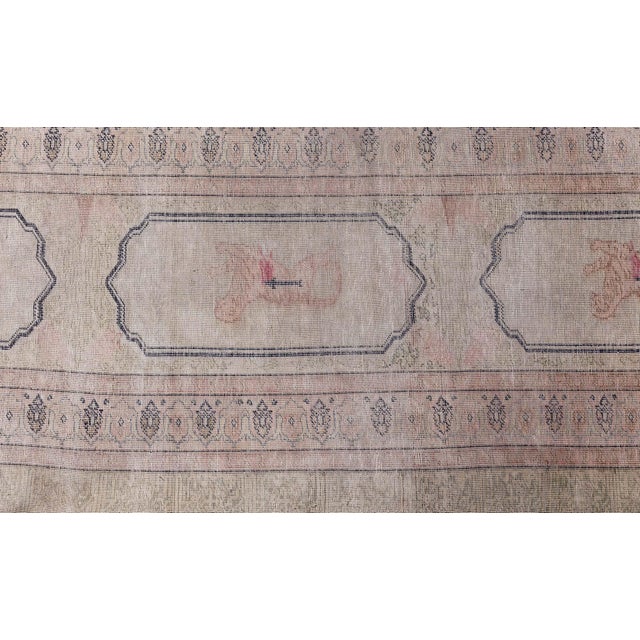 Beige Antique Turkish Hereke Silk Rug Doris Leslie Blau For Sale - Image 8 of 11