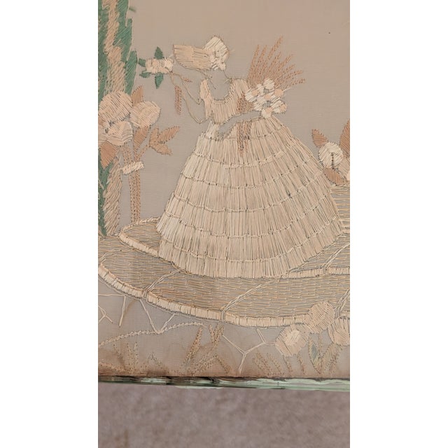 Wood Antique Wicker Storage Piece/ Hamper For Sale - Image 7 of 12