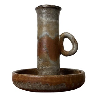 Mid-Century Modern Danish Studio Pottery Candleholder from Axella, 1960s For Sale