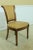 Traditional Pair Regency Style Tan Leather Side Chairs For Sale - Image 3 of 11