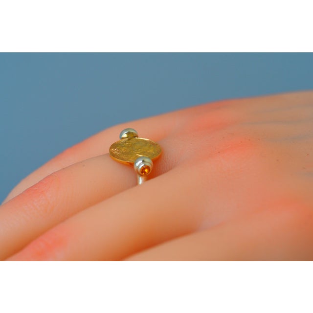 Vintage Style Gold Coin Ring Size 9 (All Sizes Available) For Sale - Image 9 of 9