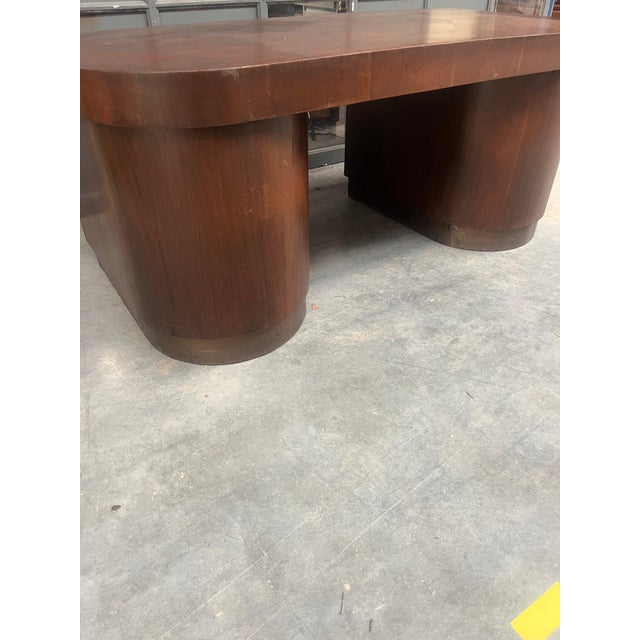 Art Deco Executive Desk in Veneer For Sale - Image 13 of 15