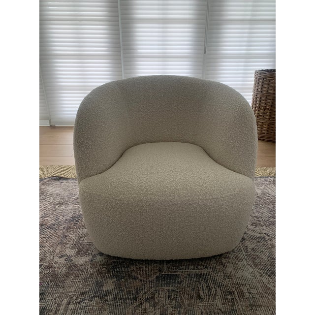 Goop Ivory Boucle Chair | Chairish