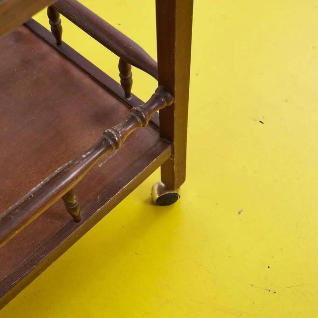 Wooden Serving Trolley, Italy, 1960s For Sale - Image 5 of 9